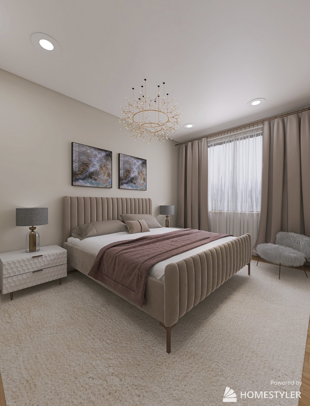 Bedroom rendering