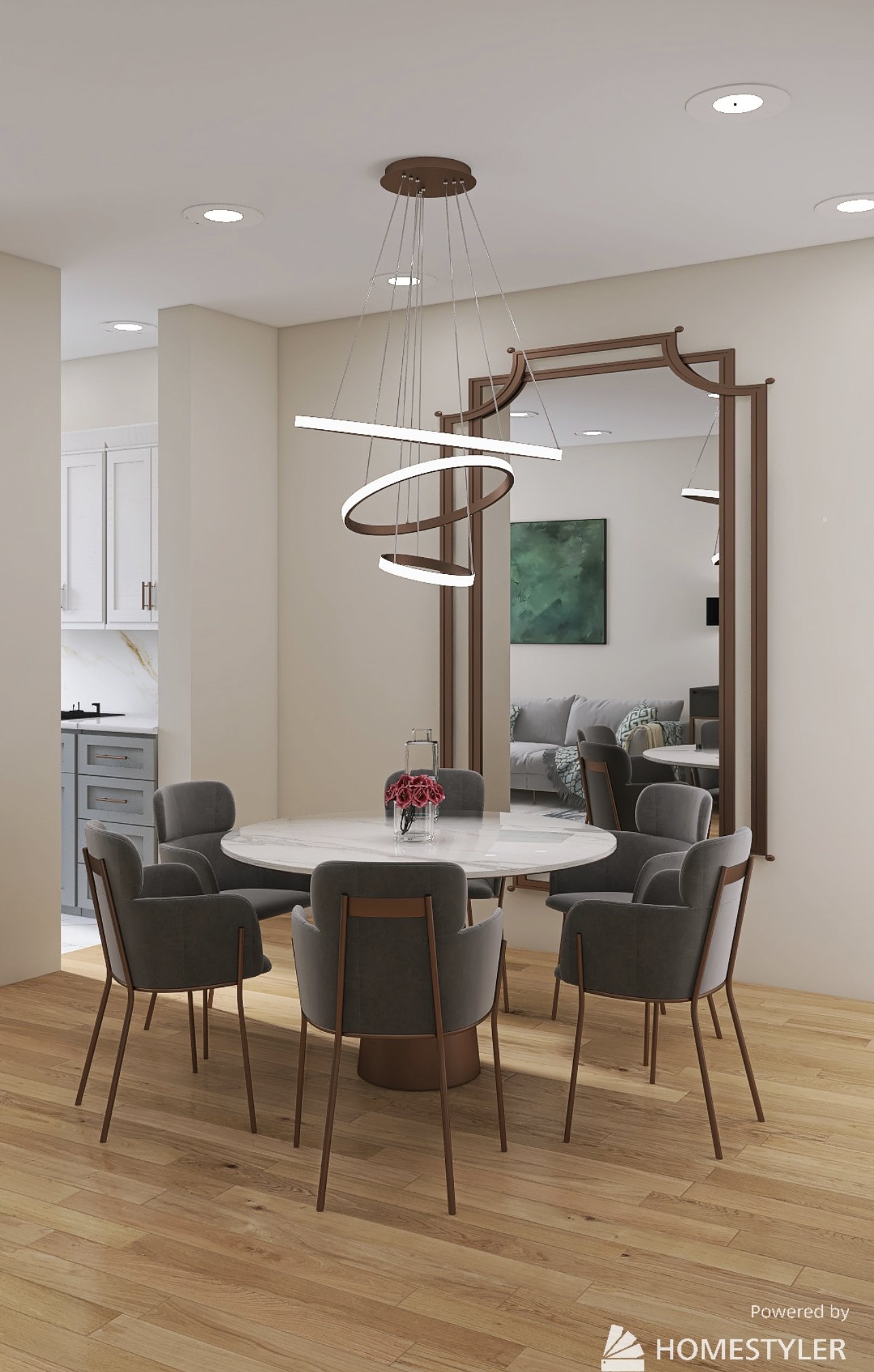 Dining room rendering
